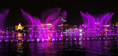 河南音樂噴泉千變?nèi)f化的視聽盛宴