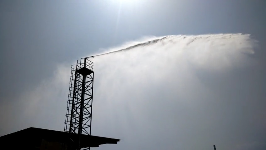 安徽宿州九鶴運輸有限公司堆場噴淋除塵工程