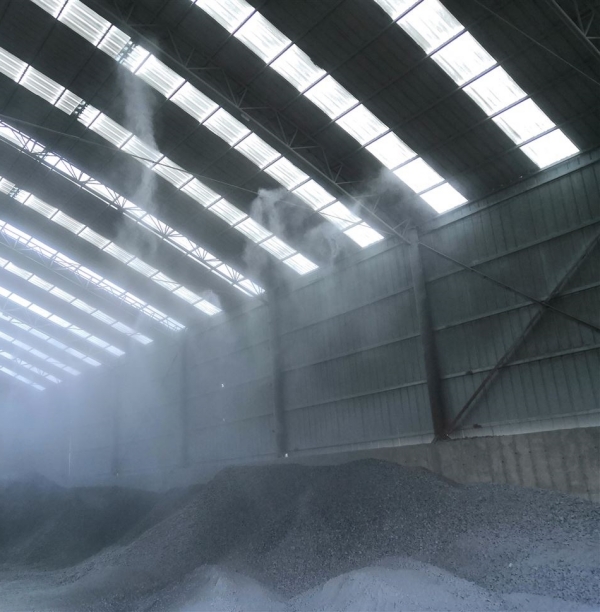 煤場(chǎng)干霧抑塵降塵噴霧系統(tǒng)