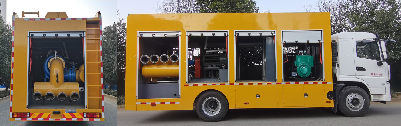 陜汽軒德大流量排水搶險(xiǎn)車