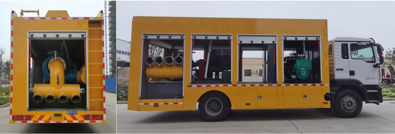 重汽汕德卡大流量排水搶險(xiǎn)車