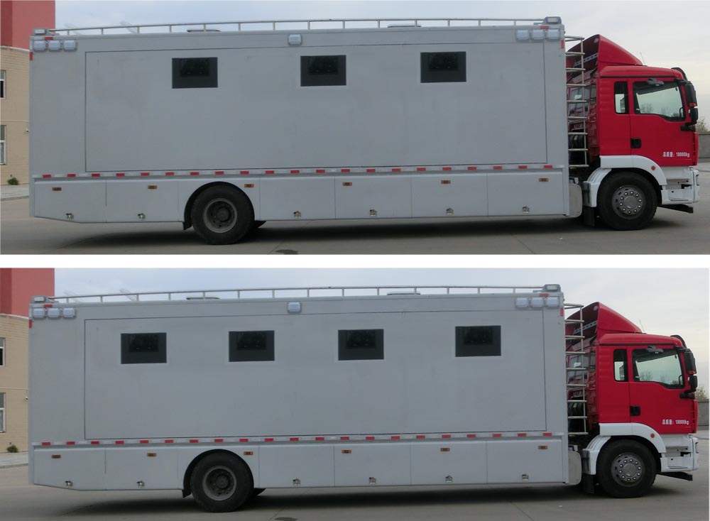 重汽汕德卡單橋宿營車